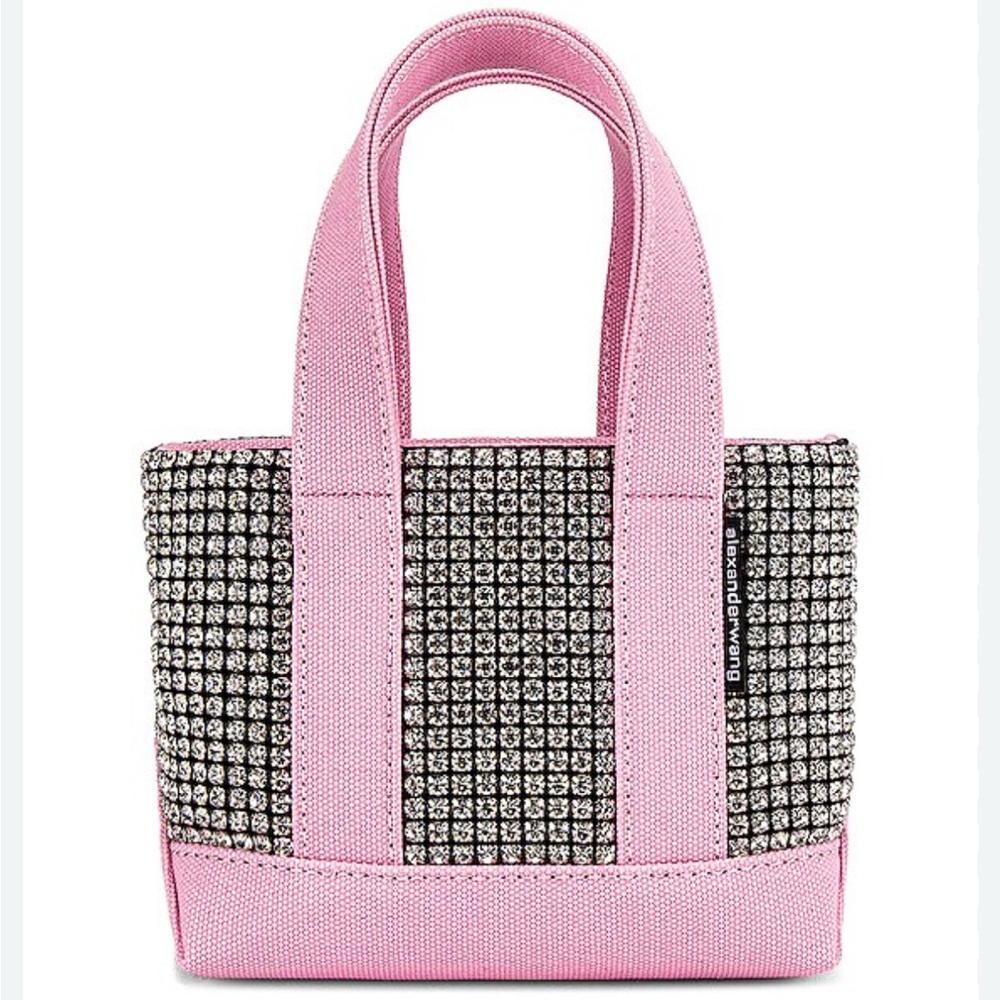 Alexander Wang Pink and Silver Tote Bag with Metallic Studs